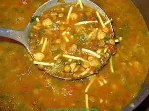 soupe harira sans viande