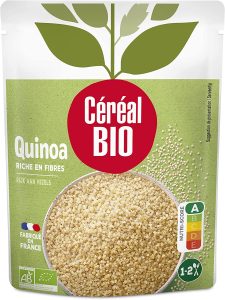 Céréal Bio Quinoa au Naturel - Sachet Micro-ondable, Rapide à Réchauffer - Végan et Bio - 220g - 202645