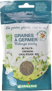 Germ'Line Graines Alfalfa Cresson Chou Rouge Bio à Germer BIO - 150 g