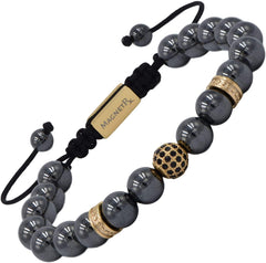  MagnetRX® Beaded Magnetic Hematite Therapy Bracelet