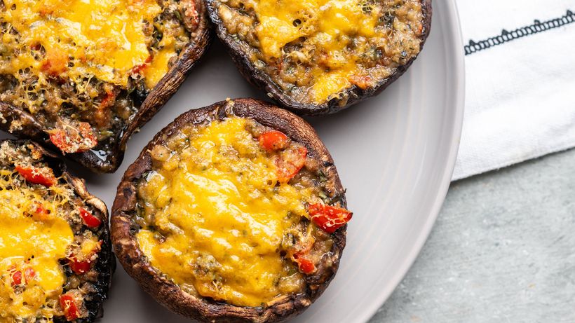 source de l'image : https://www.thespruceats.com/cheese-and-herb-stuffed-mushrooms-336594
