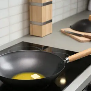 Flat Bottomed Wok Pan On Electric Stove Induction Cooktop 720x480