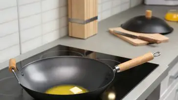 Flat Bottomed Wok Pan On Electric Stove Induction Cooktop 720x480